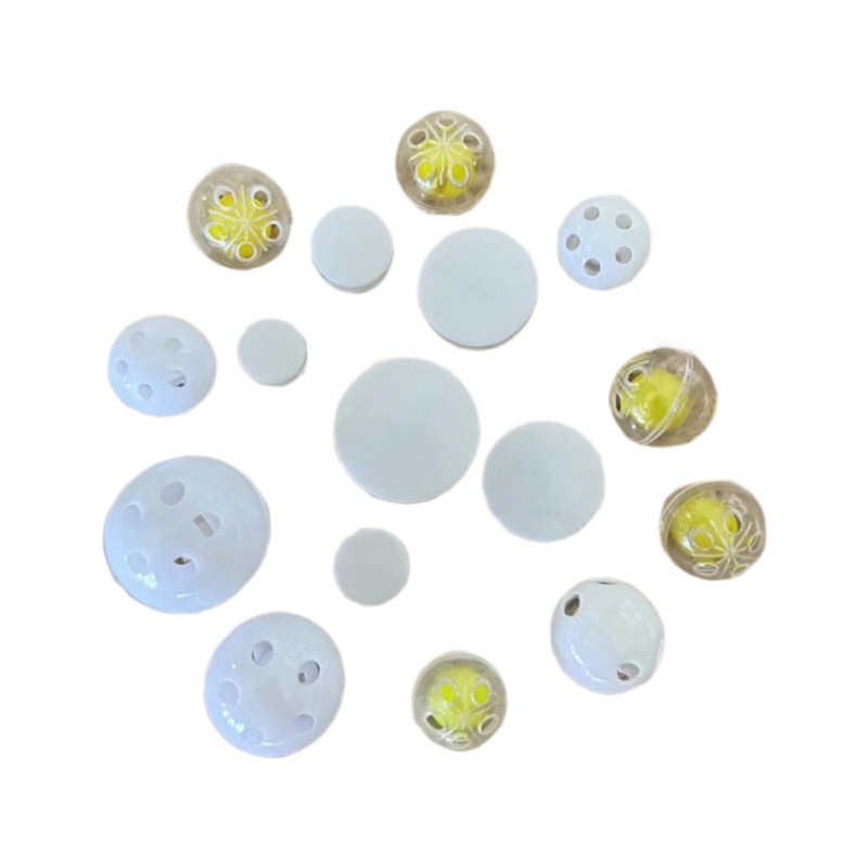 Spot Plastic Flat Box Bell Toy Built-In Sound Accessories Plastic Bell Handmade DIY Ragdoll Toy Bell