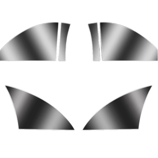 Suitable for Tesla's New Model 3/Model Yl Rear Door Protective Film, Door Film, Tpu Triangle Splash-Proof Rear Door