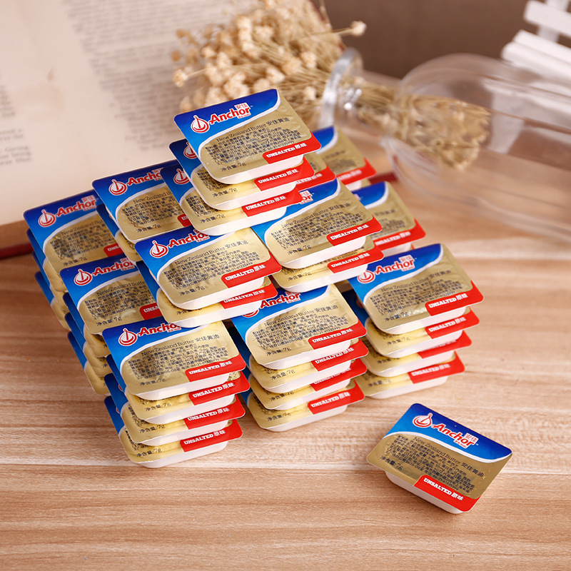 Anjia Original Butter 7g Animal Butter Baking Material Bread Fried Steak Commercial Snowflake Crisp Material J