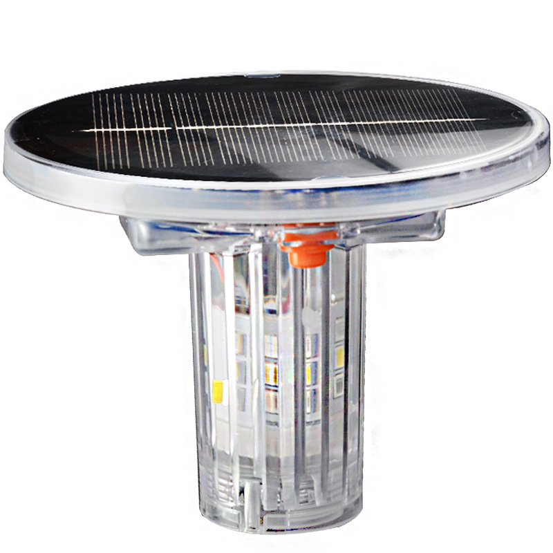 Solar Net Marker Light Led Marine Waterproof Marine Signal Light Three-Color Strobe Light Control Warning Buoy Light Durable