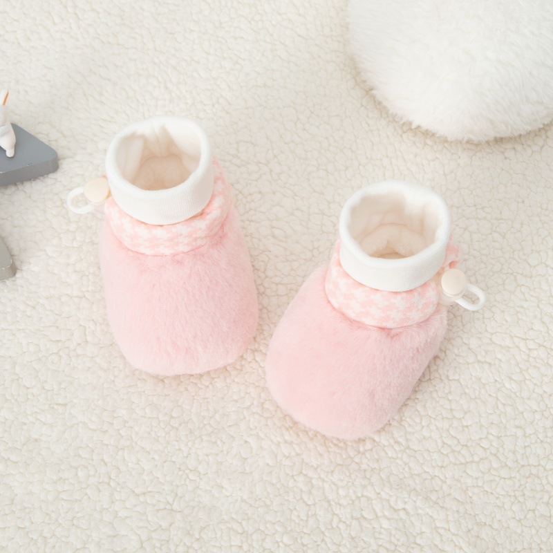 Stuffed Baby Pre-Step Shoes Winter Baby Shoes Warm Baby Boots 0-12 Months Soft Sole Thickened Baby Shoes