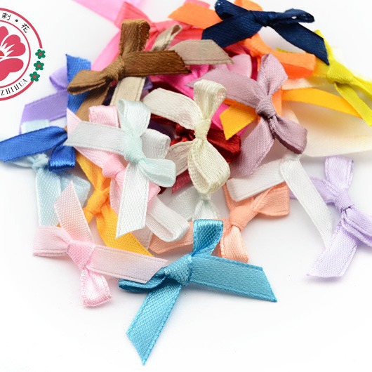 Yiwu manufacturers underwear decoration small flower 2 with hand-wrapped bow gift ribbon small bow 1-9