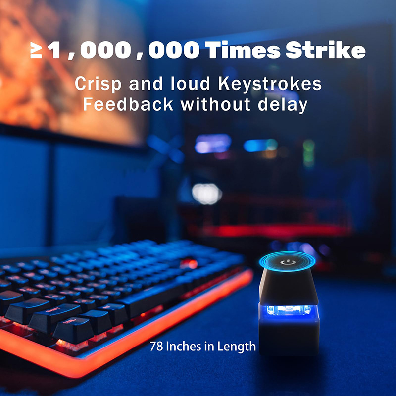 Desktop computer power button external external remote start PC motherboard switch reset button extension cord colorful