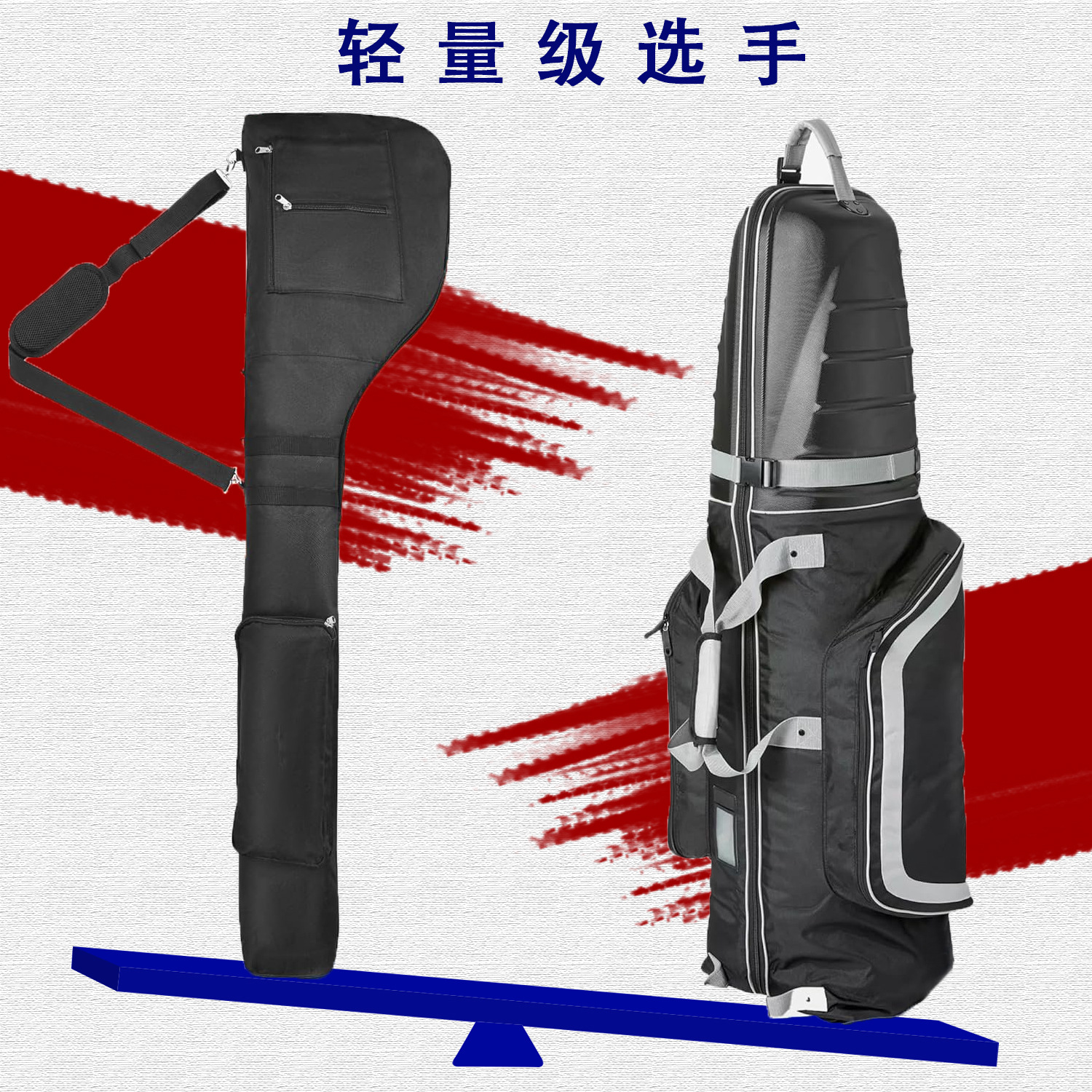 Cross-Border Golf Bag for Men and Women, Outdoor Practice Golf Club Bag, Crossbody Foldable Multi-Functional Handbag