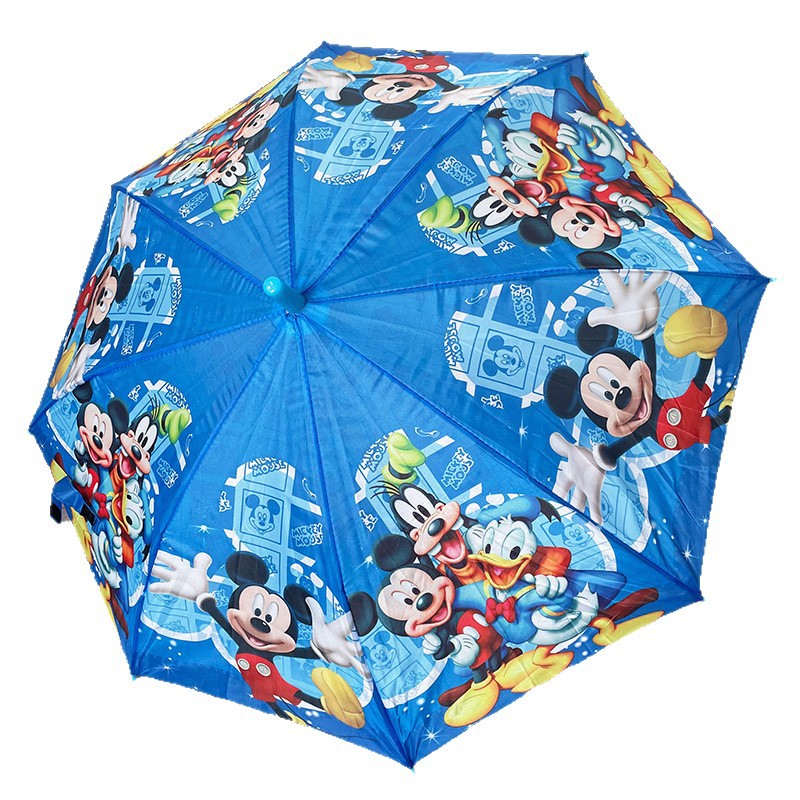 Children's Umbrella Cartoon Print Boys and Girls Student Umbrella 45 # Hot Selling Automatic Straight Pole Children's Umbrella at Tourist Attractions