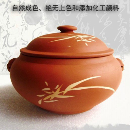 Yunnan Jianshui Red Pottery Purple Sand Steam Pot Household Ceramic Soup Bottom Pot Steam Pot Chicken Steam Pot Spot Wholesale