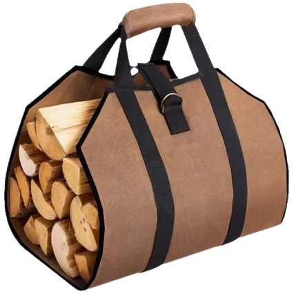 2025 New Cross-Border Portable and Durable Logging Bag Multi-Functional Firewood Storage Bag Outdoor Firewood Oxford Cloth