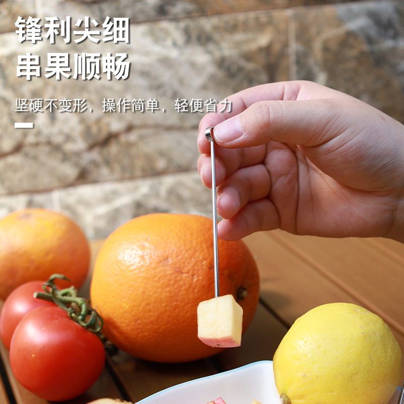 304 stainless steel cocktail needle fruit stick Beverage wine fruit stick creative olive wine needle bar cocktail decoration needle