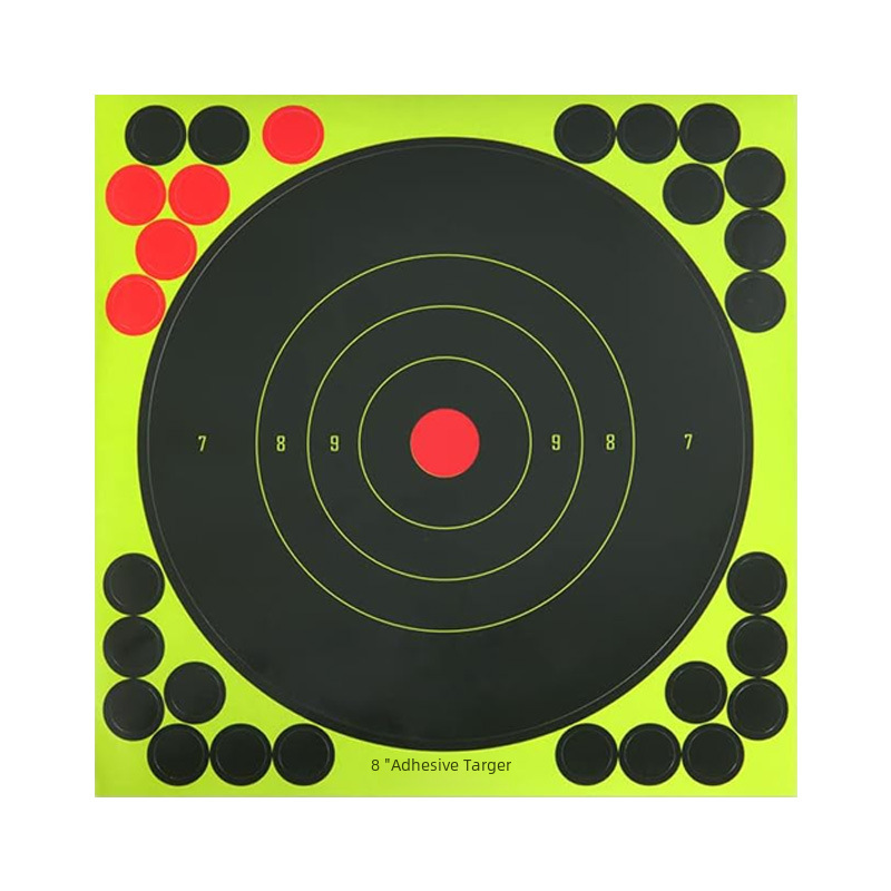 Amazon hot fluorescent green gun shooting target shooting stickers self-adhesive bow and arrow dart aiming stickers