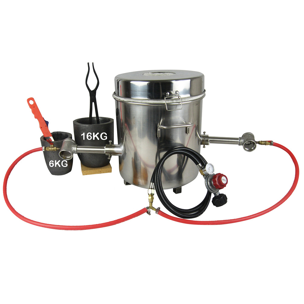 16kg Metal Melting Furnace 1300 Degrees Melting Gold Silver Aluminum Jewelry Melting Furnace Equipment Jewelry Making Tools