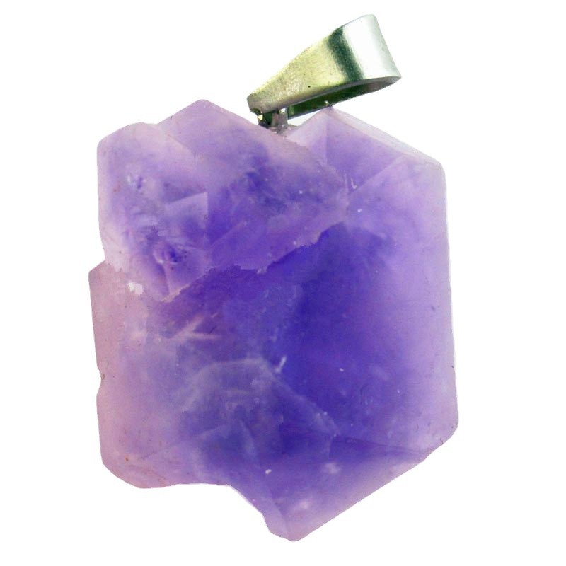 Natural Crystal Pendant Amethyst Necklace Women's Fantasy Lavender Original Stone Pendant Jewelry Gift