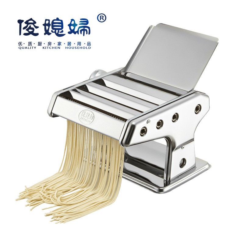 Jun daughter-in-law hand-cranked small multi-functional household noodle machine pressing machine stainless steel Adjustable Rolling Pin machine wholesale
