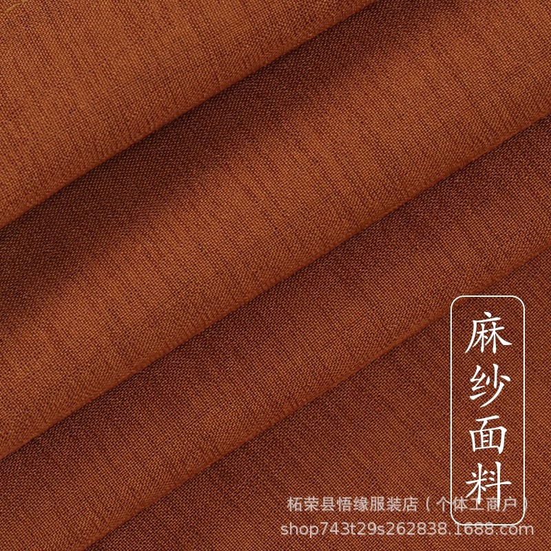 Monk Robe Summer Thin Cool Breathable Monk Clothing Unisex Linen Monk Robe Coat