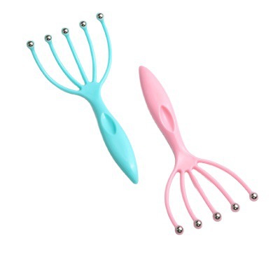 Head Massager Roller Ball Head Massage Claw Scalp Massager Head Scratcher Sleep Aid Brain Meridian Stress Relief Device