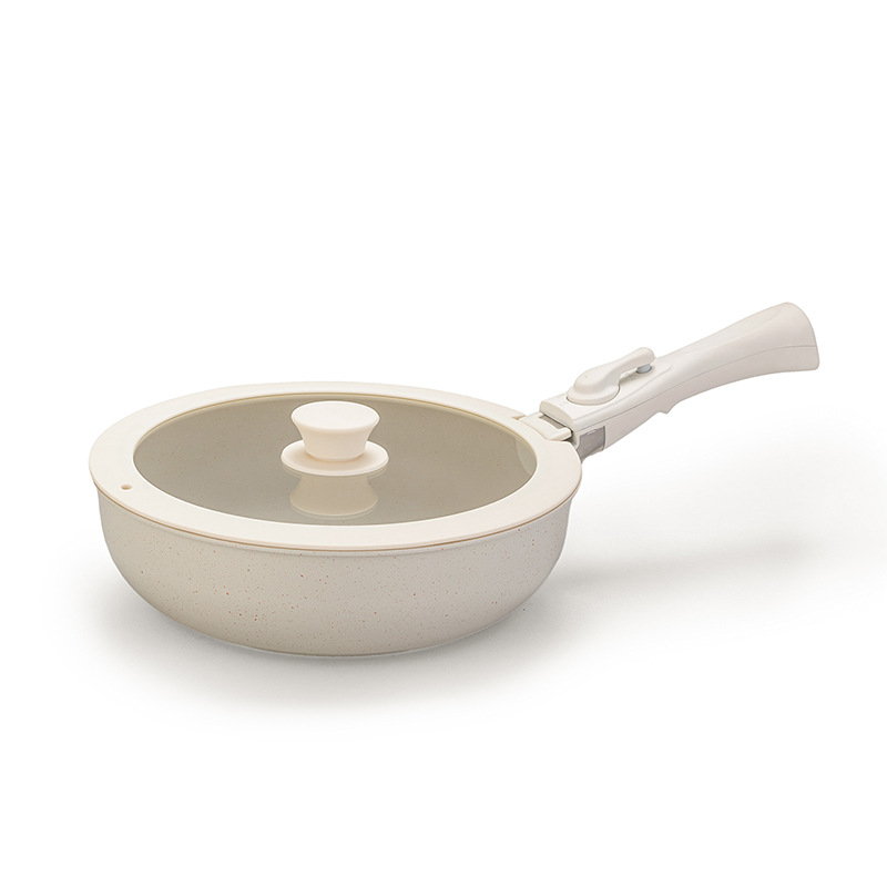 Cross-border foreign trade removable set non-stick wok maifan Stone full set pot suit 15-piece stacked pot