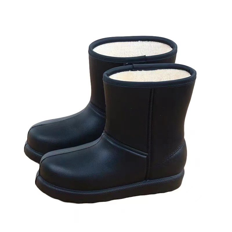 New velvet waterproof snow boots EVA material 32-41 yards ultra light car wash animal husbandry high-top work boots