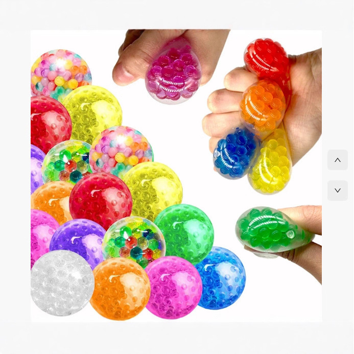 Water Bead Ball Squeeze Toy 3.5cm Tpr Soft Rubber Adult Squeeze Ball Grape Ball for Kids