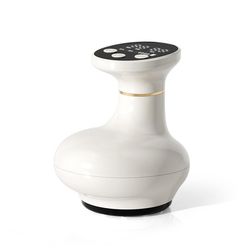 Electric Meridian Brush Vibration Heating Scraping Instrument Cupping Device All-In-One Household Wireless Multi-Functional Meridian Massager