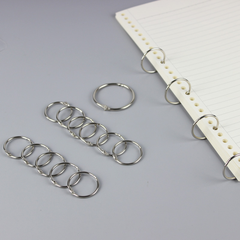 Direct selling metal book ring card ring loose-leaf ring ring open ring buckle loose-leaf buckle open ring binding ring desk calendar ring