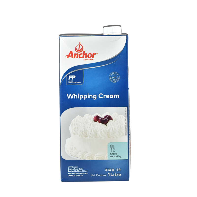 Anjia Light Cream 1L Animal Cream for Baking Desserts, Decorating, Homemade Cakes, Whipping Cream, Express Delivery