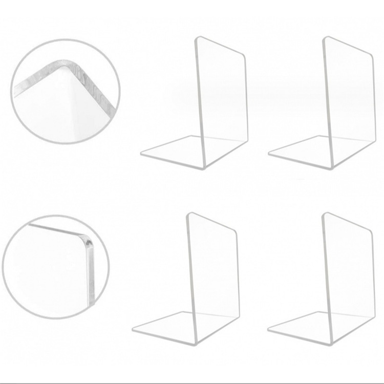 Little Red Book same acrylic L-shaped book stand ins same color solid color transparent book baffle desktop fixed Book