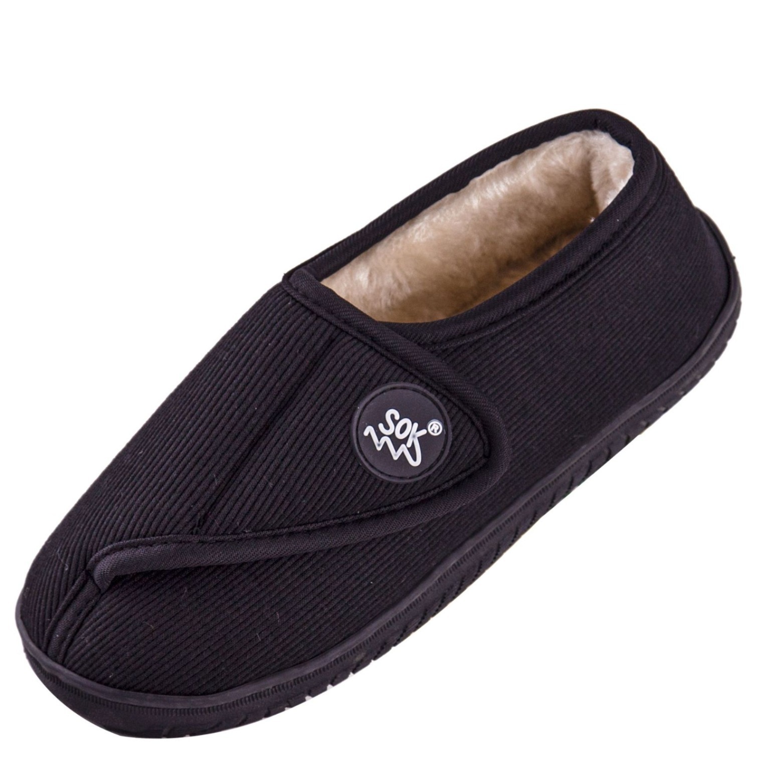 Middle-aged and elderly large size walking soft shoes widened adjustable high instep fat swollen wide feet mom and dad cotton shoes