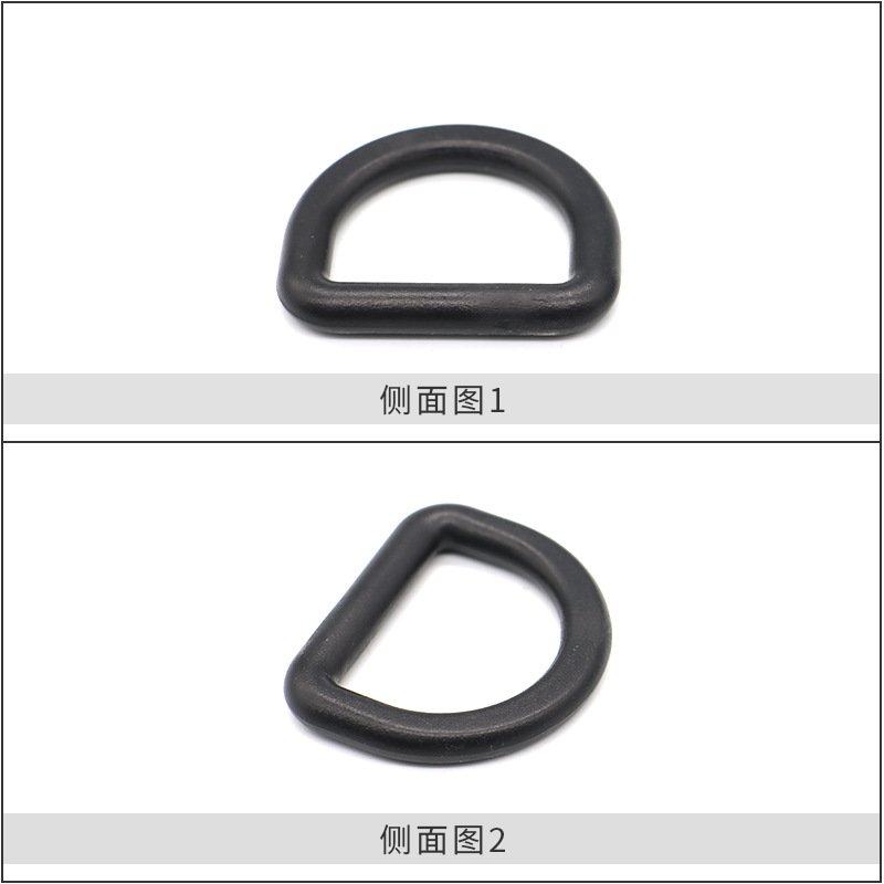 2024 New Outdoor Waist Bag Webbing D Buckle Plastic Luggage D-Ring Buckle Tactical Backpack Plastic D-Shaped Buckle