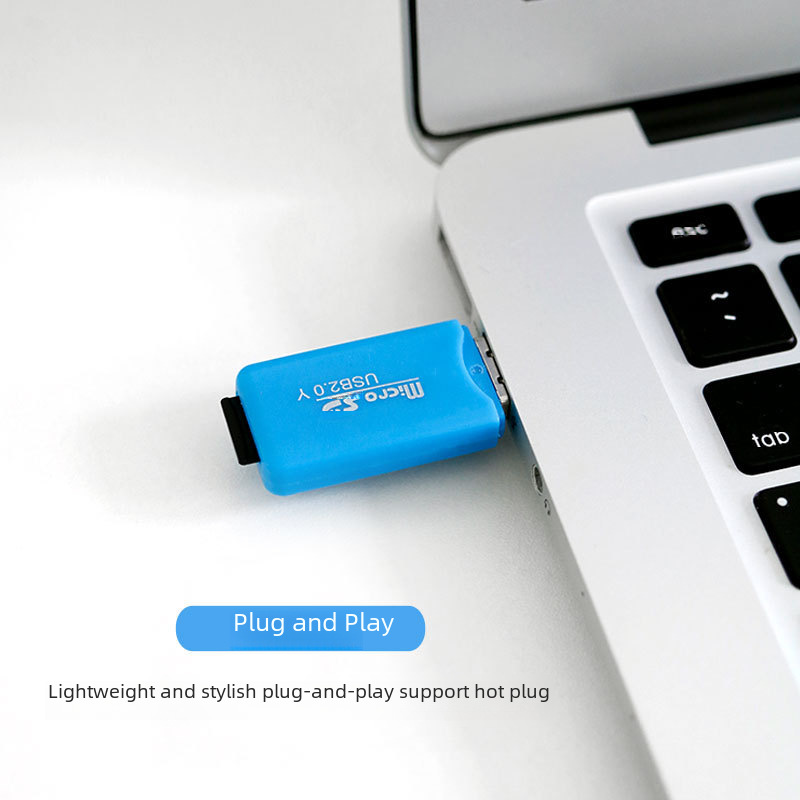 Mobile phone card reader USB2.0 medium speed download multi-color SD card reader TF card mobile phone memory card U disk USB