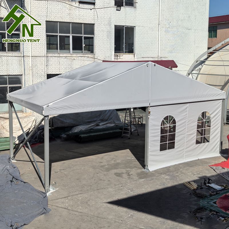 Aluminum Alloy Tent Aluminum Alloy Tent Gray Tarpaulin Can Be Installed with Glass Wall Wedding Tent