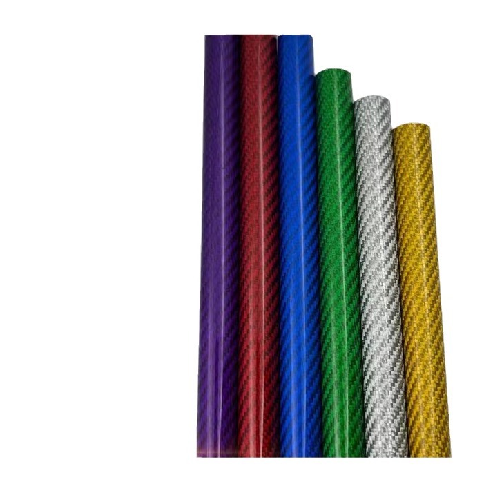 Manufacturer Processes and Produces 3K Colored Carbon Fiber Round Tubes for Drone Equipment Accessories Materials Hollow Carbon Fiber Tubes