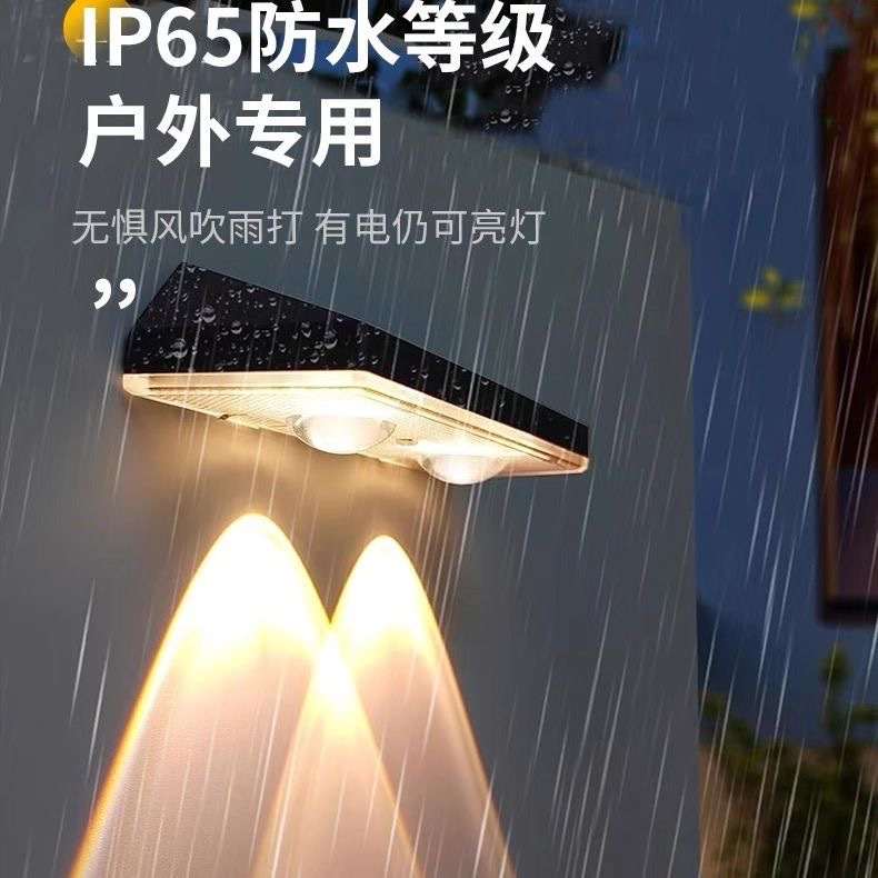 Cross-Border Popular Solar Garden Light Spotlight Outdoor Waterproof Atmosphere Decorative Wall Lamp Garden Terrace Balcony Home