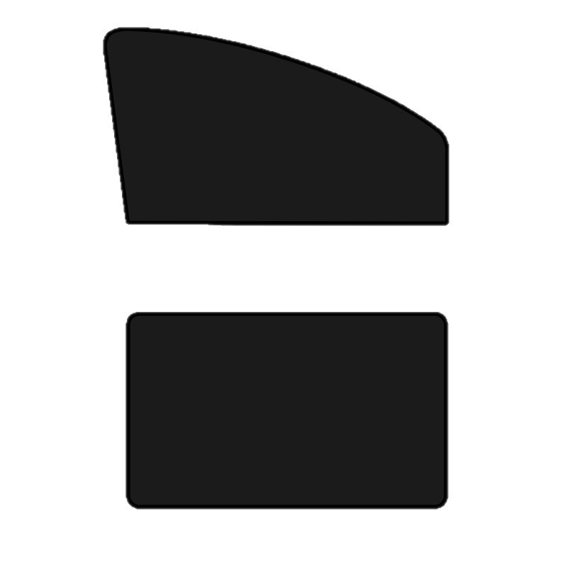 10 Strong Magnetic Opaque Sun Protection and Heat Insulation Car Curtains Fully Blackout Vinyl Coated Car Sunshades