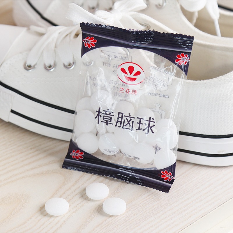 Camphor Pill Wardrobe Anti-mildew and Insect-proof Aromatic Deodorization Anti-cockroach Household Smelly Pill Balls Stinky Eggs Natural Sanitary Balls