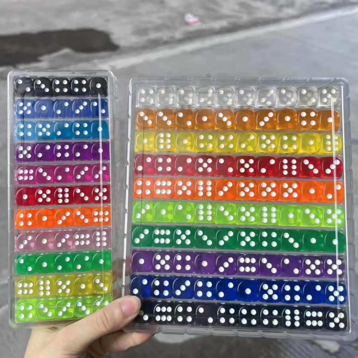 14мм прозрачные цветные кристальные кости для игры в шахматы и маджонг акриловые кости оптом