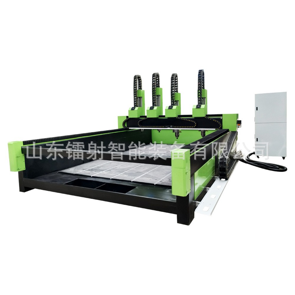 Four-Head Independent Heavy-Duty Stone Engraving Machine Tombstone Lettering Three-Dimensional Relief Marble Built-In Rotary Axis Cnc Machine