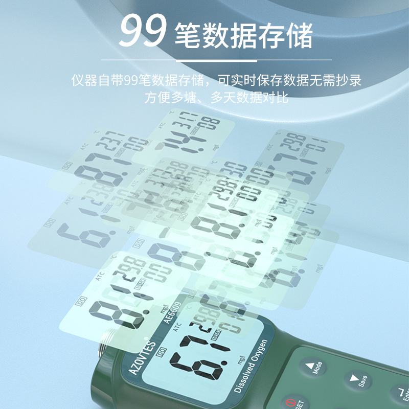 All meter fluorescence dissolved oxygen meter portable dissolved oxygen detector dissolved oxygen detector breeding sewage oxygen meter