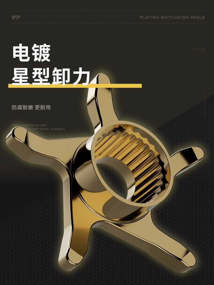 Haodun electroplating universal water drop wheel wholesale Luya long-range fishing reel with unloading alarm 7.2:1 metal fishing reel