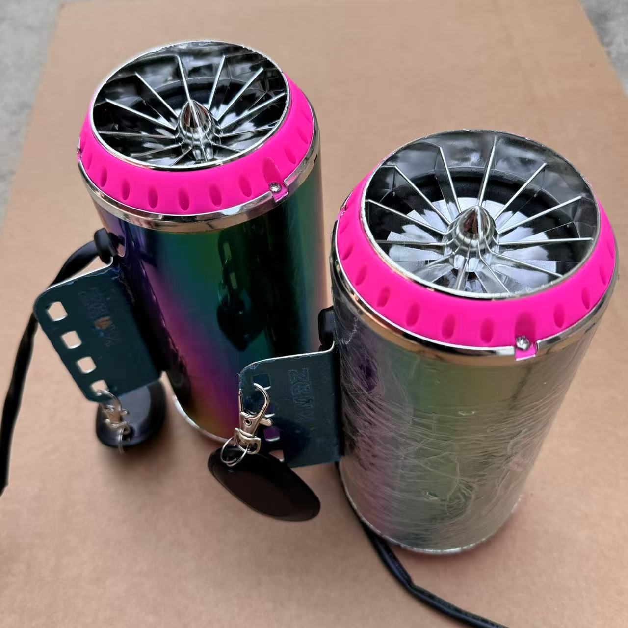 Электрический мотоцикл 72V сабвуфер выхлопная труба Bluetooth аудио 12-80 вольт два в одном большой объем