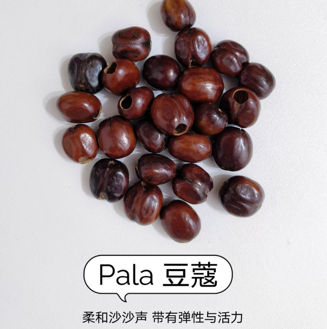 Nutshell Wind Chime DIY Material Package Handmade Sound Beam Rattle Pendant Indonesian Black Fruit Shell Homemade Accessories Package