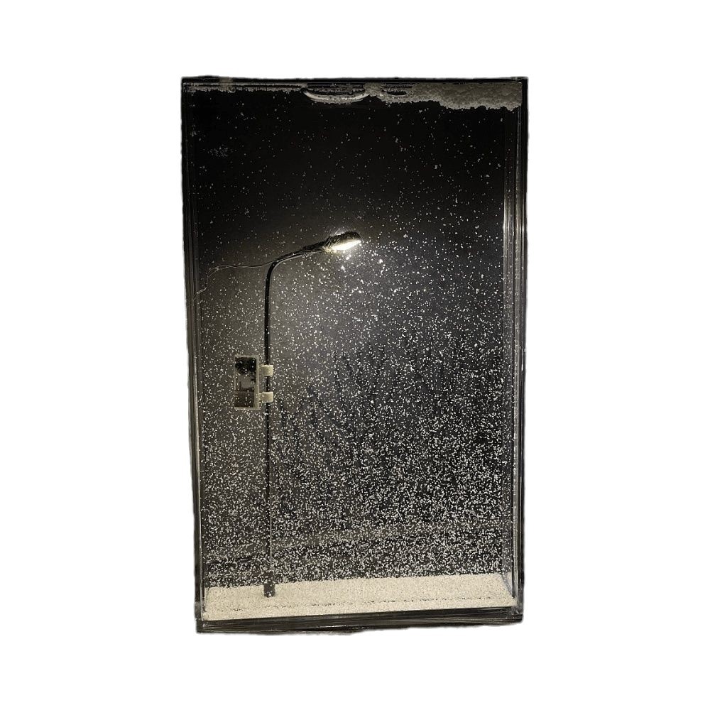 Snowy Night Flowing Night Light Snow Scene Street Light Handmade DIY Material Pack for Girlfriend and Best Friend Birthday Gift Lighting