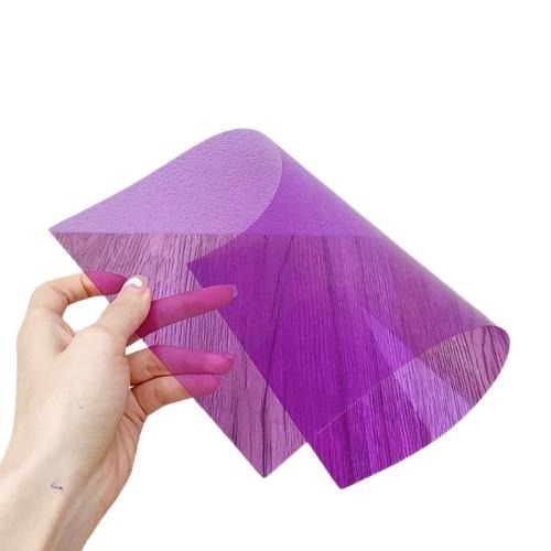 Color cellophane handmade DIY transparent transparent A4 hard sheet children colorful plastic film PVC wings colored paper