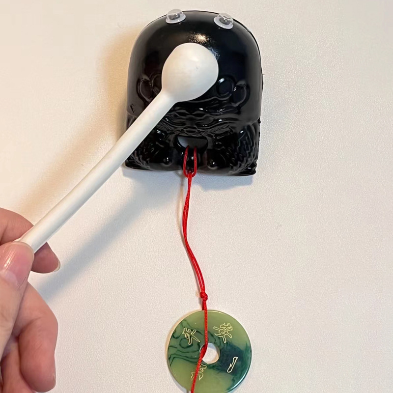 Xiaohongshu's Same Style Wooden Fish Knocking Decompression Wooden Fish Decompression Artifact Office Meditation Plastic Wooden Fish Toys Wholesale