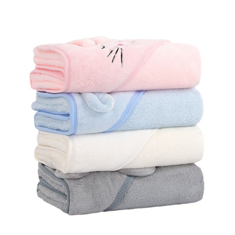 Factory wholesale baby blanket spring and autumn newborn air conditioning quilts wrapping towel swaddling bath towel bunny quilts