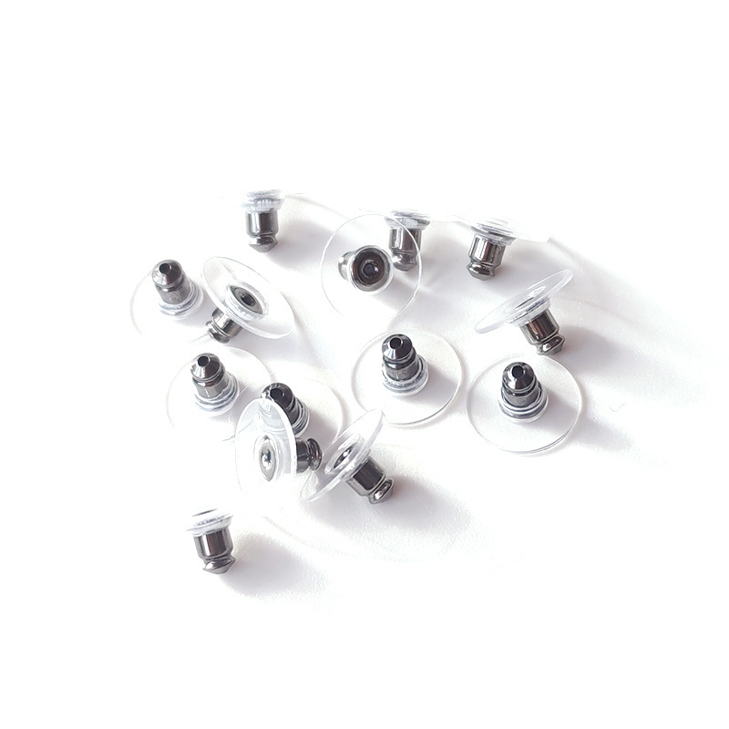 Ufo-Shaped Silicone Jewelry Caps, Transparent Bullet-Shaped Ear Caps, Non-Slip Plastic Earplugs, Wholesale Nickel-Free Fashionable Ear Studs