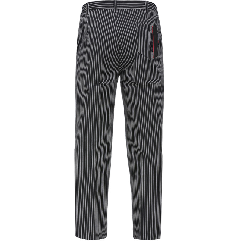 Wholesale Chef Work Pants Hotel Uniform Pants Kitchen Striped Chef Pants Restaurant Waiter Elastic Pants Men