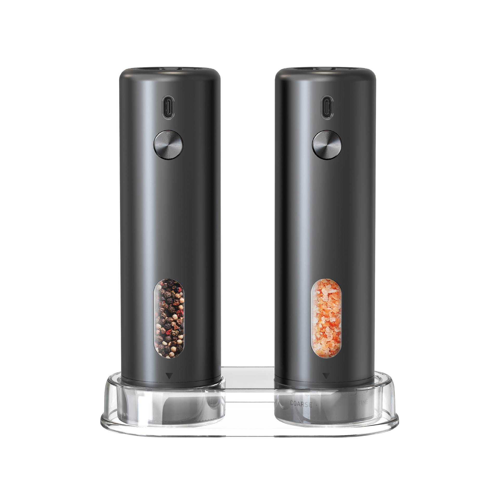 Factory direct batch foreign trade hot big silo intelligent automatic rose salt grinder electric black pepper grinder