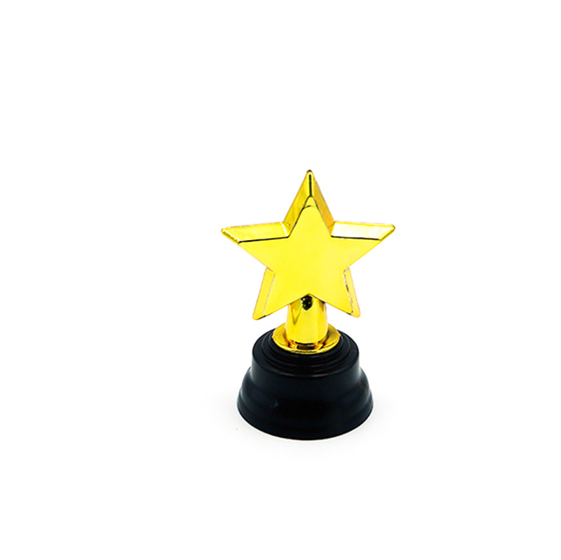 Kindergarten Kidsren's Trophy Five-Pointed Star Small Trophy Customized Dance Competition Award Creative Plastic Star Trophy