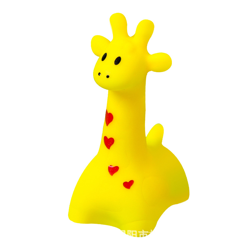 Baby bath small yellow duck pinch call Animal children's vinyl duckling baby swimming water pig toys wholesale