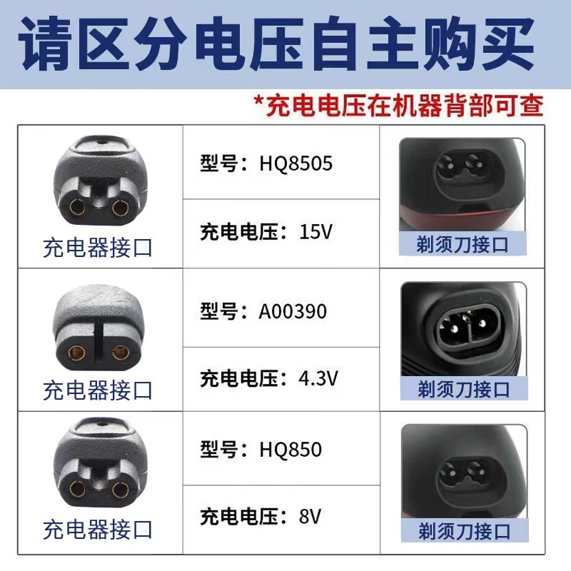 YH Is SuitAble for Philips ShAver HQ8505 A00380 HQ850 ChArger