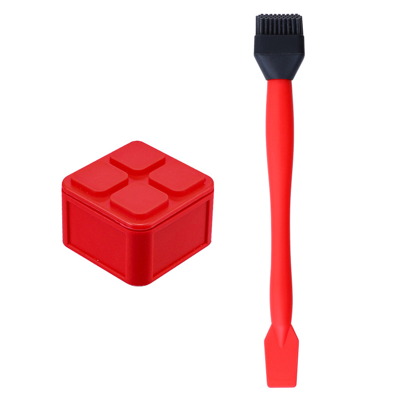 Silicone Box, Silicone Brush, Glue Application Container, Glue Storage, Glue Application Tool, Small Brush for Applying Glue, Woodworking Glue Brush